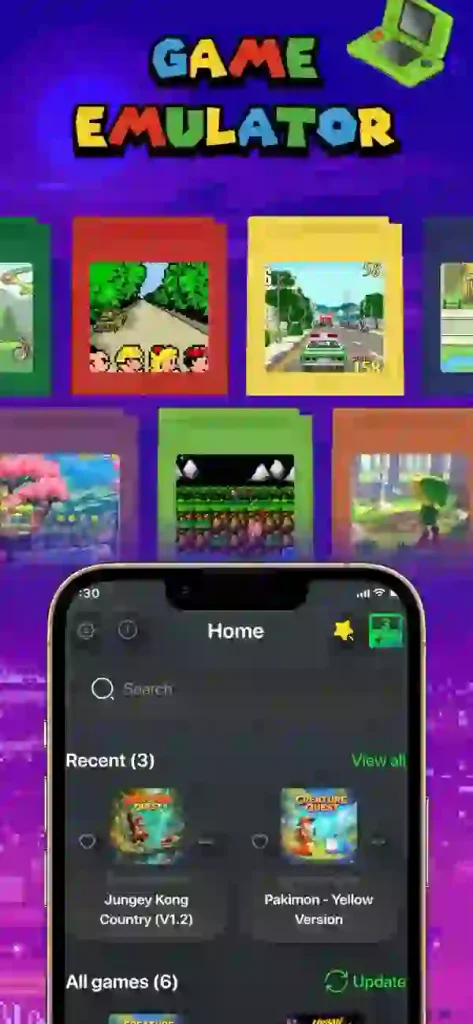 Game Emulator GB4 Retro Games IPA iOS